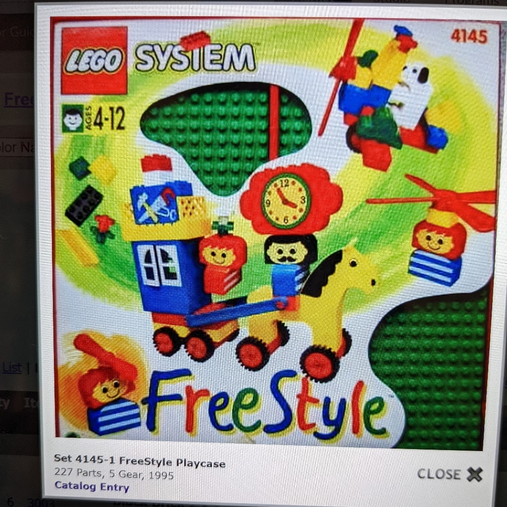 1.5 lbs freestyle Lego set 4145 kids